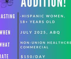 Casting Baby for Healthcare Commercial