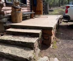 Hiring: Replace Cabin Porch, Build Stone Columns, Install Railings